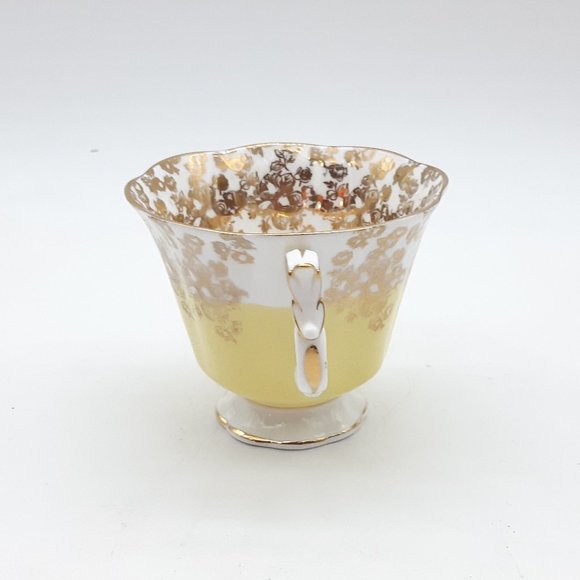 Yellow Tea Cup & Saucer by Royal Albert Cascade Series - Picture 9 of 11